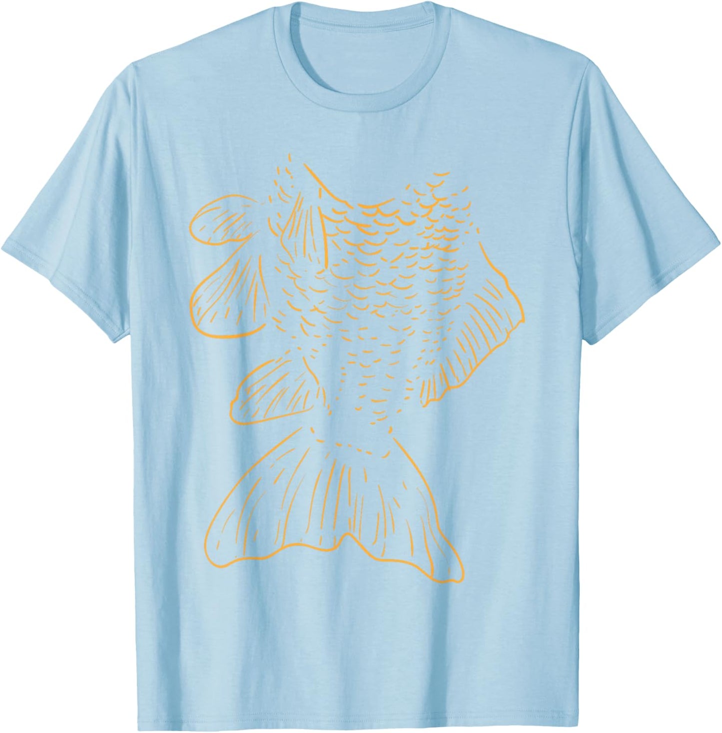 Goldfish Funny Animal Lazy DIY Costume Easy Halloween T-Shirt - T-Shirt | Light Blue