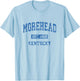 Morehead Kentucky KY Vintage Athletic Sports Design T-Shirt - T-Shirt | Light Blue