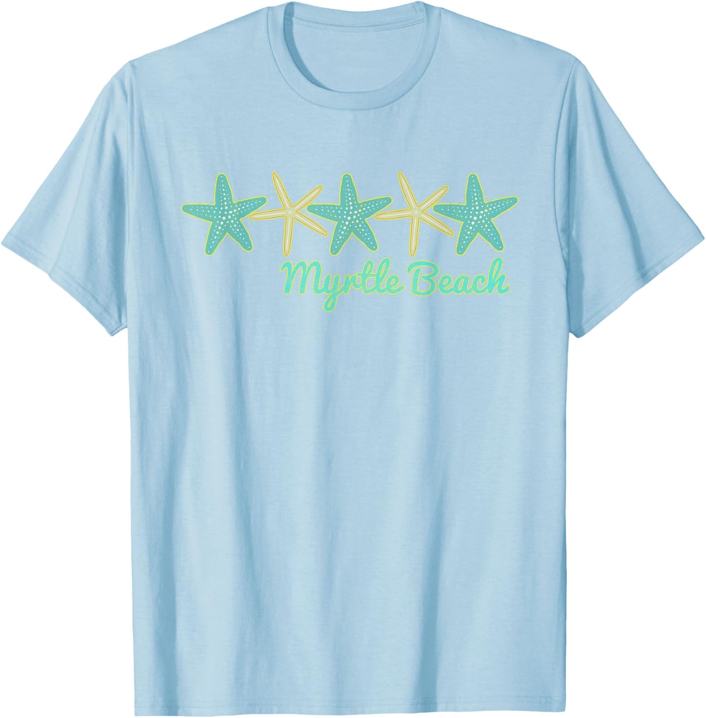 Myrtle Beach | Fishing Sail Dive T-Shirt - T-Shirt | Light Blue