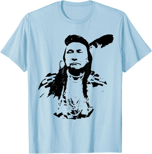 Chief Joseph Nez Perce Native American Indian History Hero T-Shirt - T-Shirt | Light Blue