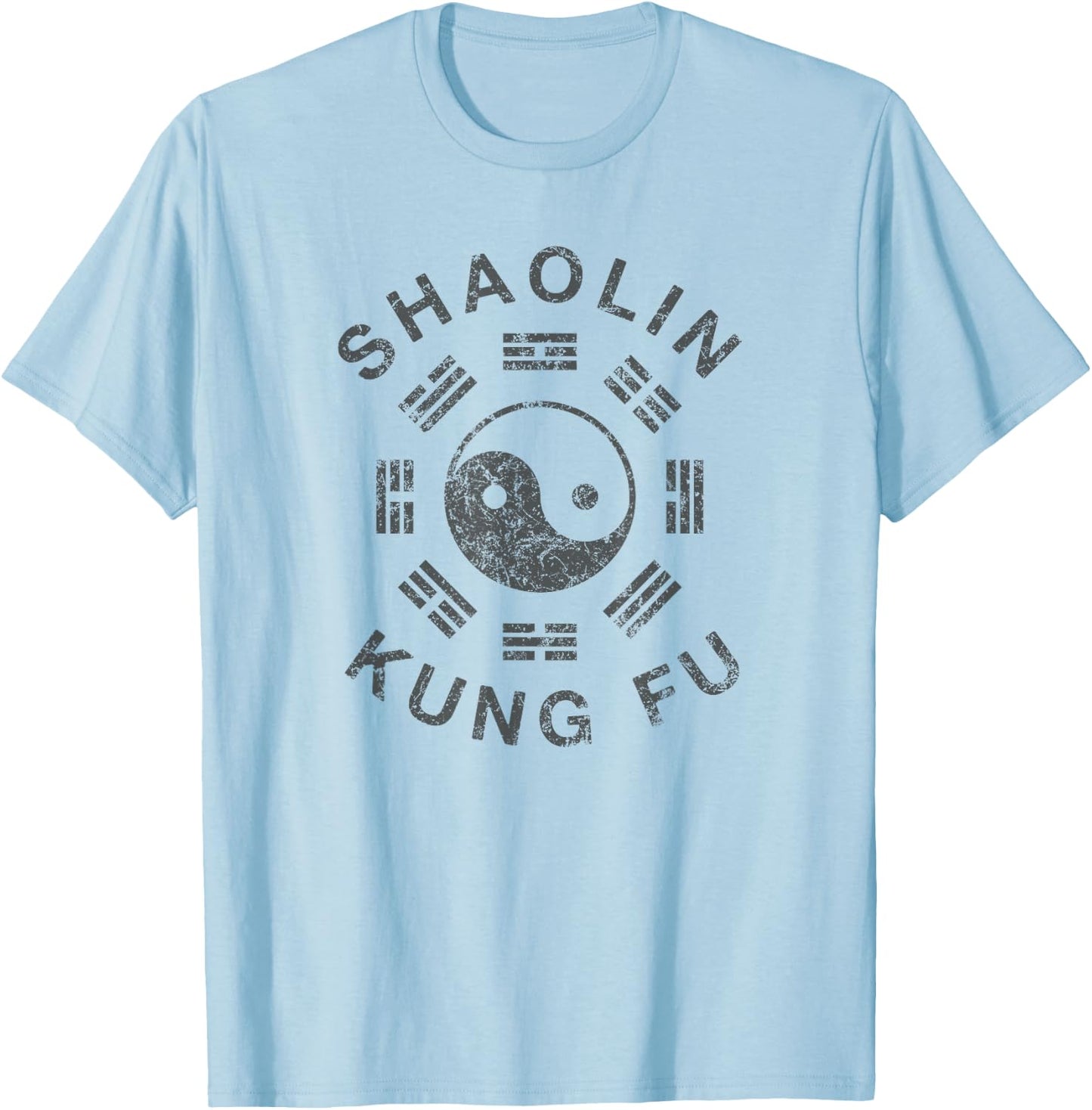 Shaolin Kung Fu Martial Arts Training T-Shirt - T-Shirt | Light Blue