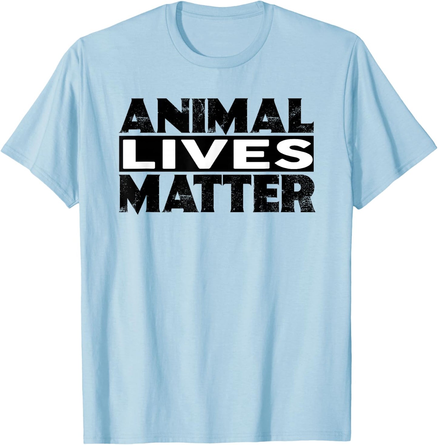 ANIMAL LIVES MATTER Shirt Animal Rights Shirts Vegetarian T-Shirt - T-Shirt | Light Blue