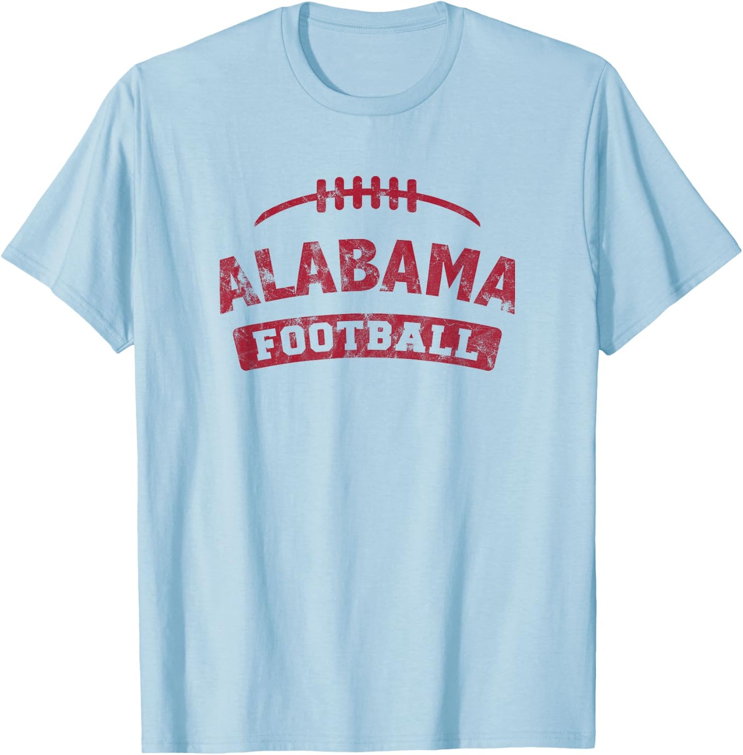 Alabama Football Distressed Vintage T-Shirt - T-Shirt | Light Blue