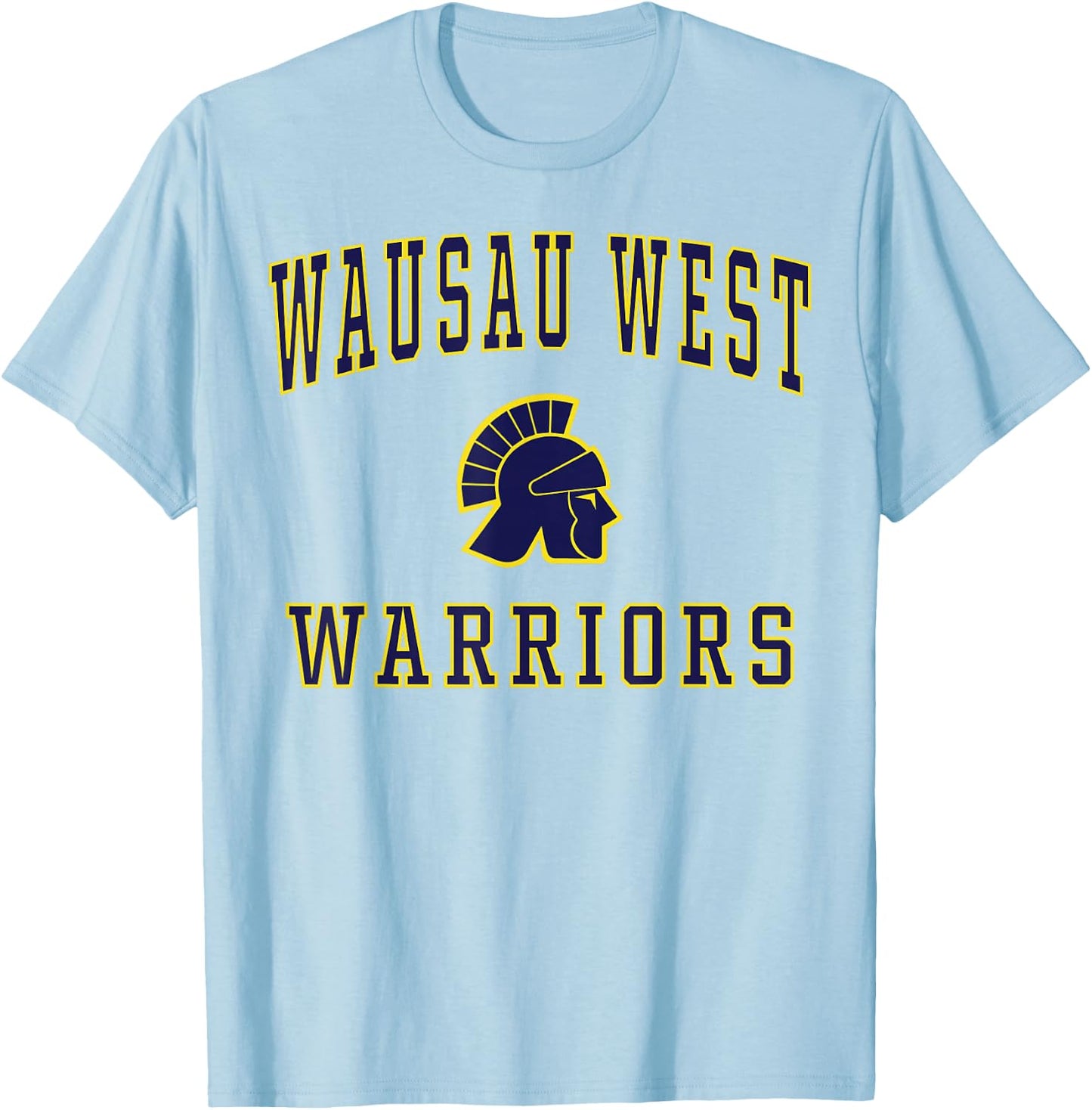 Wausau West High School Warriors T-Shirt - T-Shirt | Light Blue