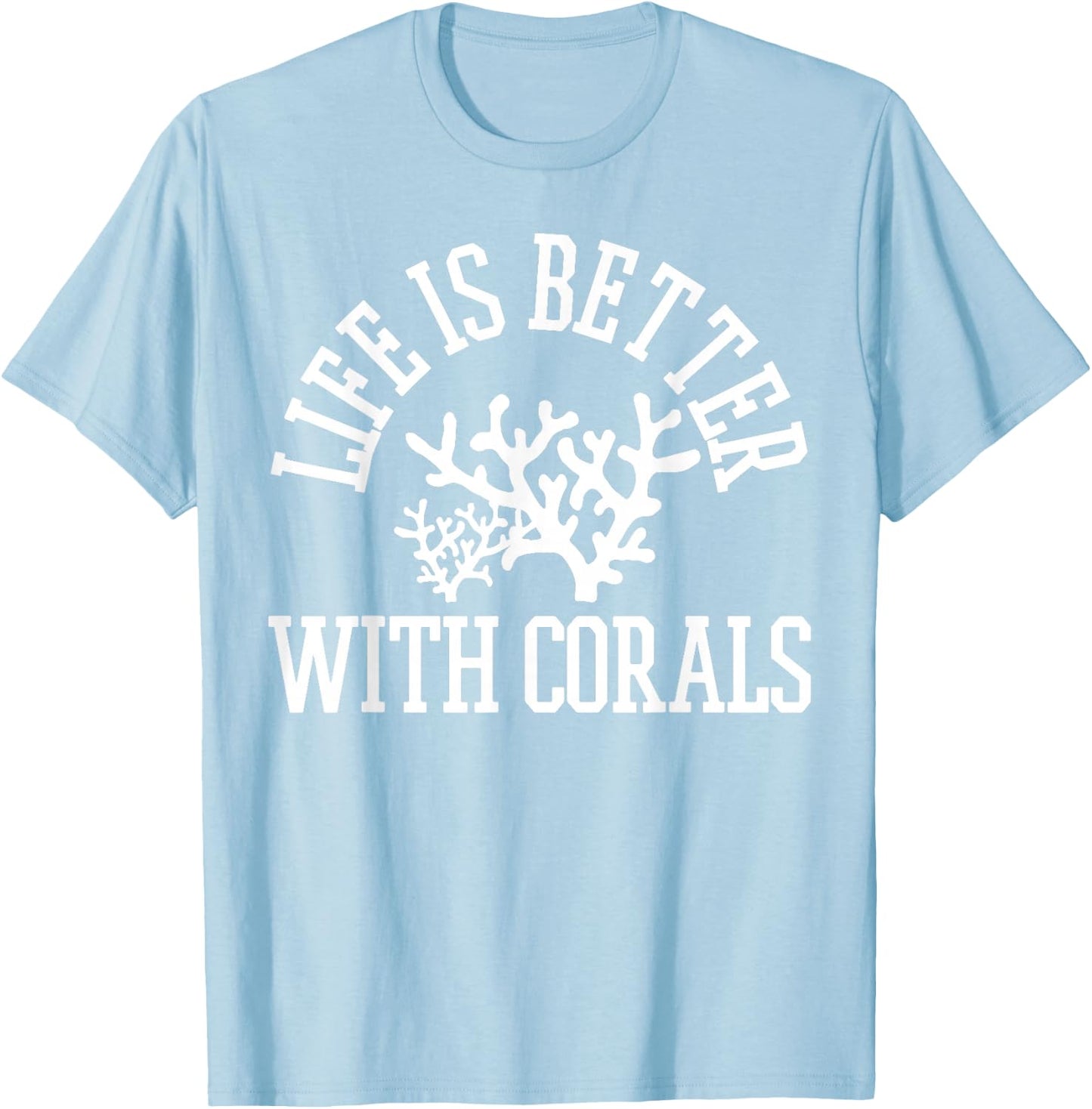 Fish Tank Coral Reef Saltwater Aquarist Gift T-Shirt - T-Shirt | Light Blue