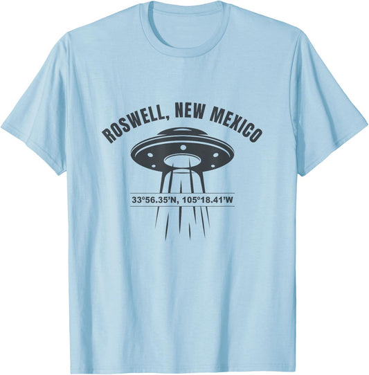 Roswell New Mexico UFO Alien UAP T-Shirt - T-Shirt | Light Blue