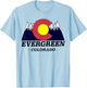 Evergreen Colorado - | Souvenir - Mountains Gift T-Shirt - T-Shirt | Light Blue
