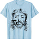 Jesus Christ Face Christian Church Group T-Shirt - T-Shirt | Light Blue