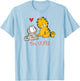 Garfield Too Cute - Women's Classic Fit Pink Cartoon - Small T-Shirt - T-Shirt | Light Blue