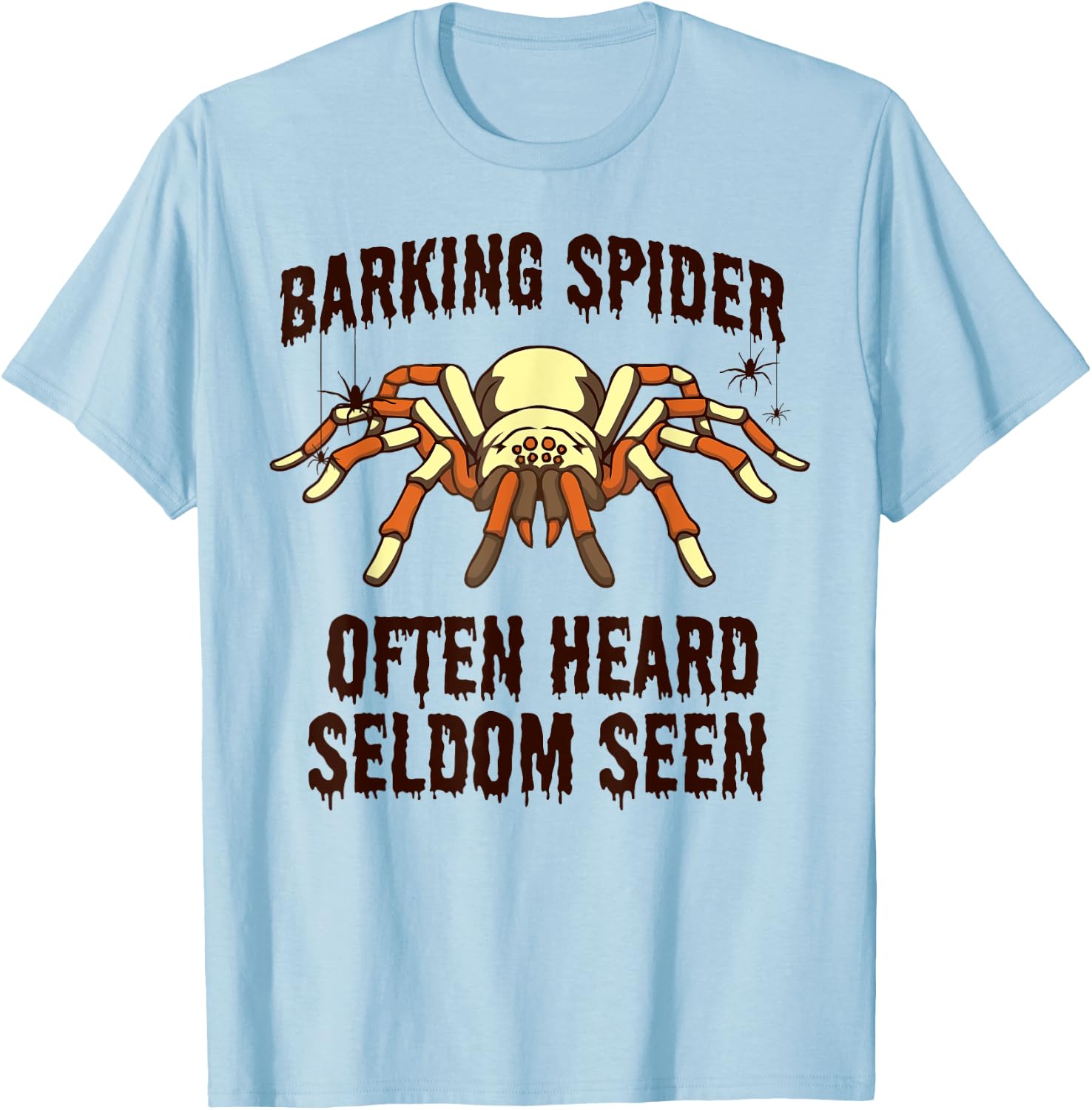 Barking Spider | Halloween Apparel for Dog Lovers Men Women Kids T-Shirt - T-Shirt | Light Blue