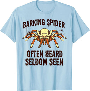 Barking Spider | Halloween Apparel for Dog Lovers Men Women Kids T-Shirt - T-Shirt | Light Blue