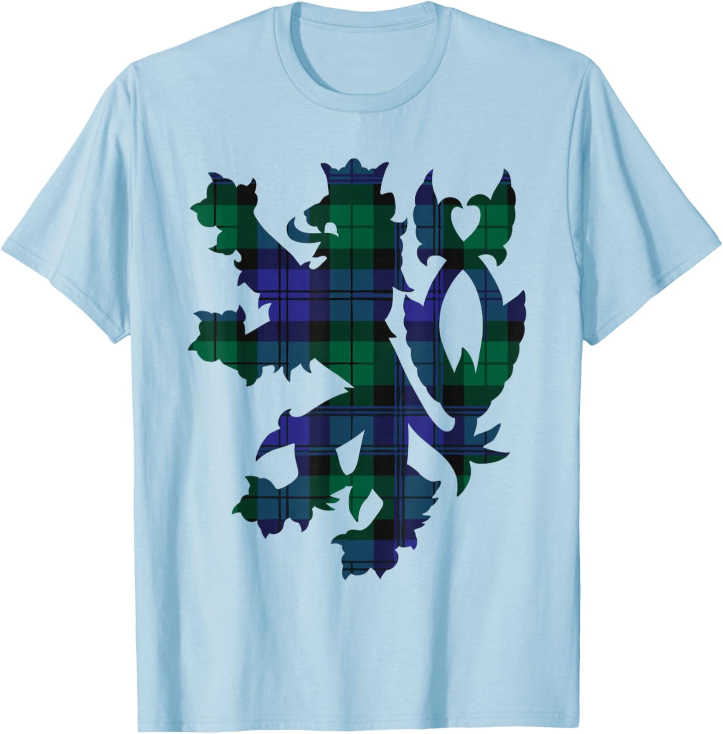 Clan Blackwatch Tartan Scottish Family Name Scotland Pride T-Shirt - T-Shirt | Light Blue