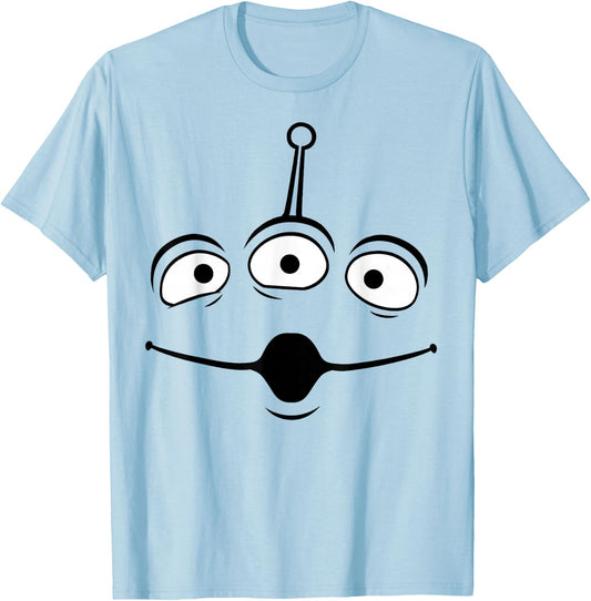 Disney Pixar Toy Story Alien Face Halloween T-Shirt - T-Shirt | Light Blue