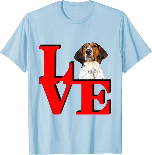 Treeing Walker Coonhound Love Park I Love My Dog T-Shirt - T-Shirt | Light Blue
