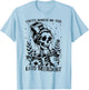 Coffee Makes Me Feel Less Murdery - Caffeine Lover T-Shirt - T-Shirt | Light Blue