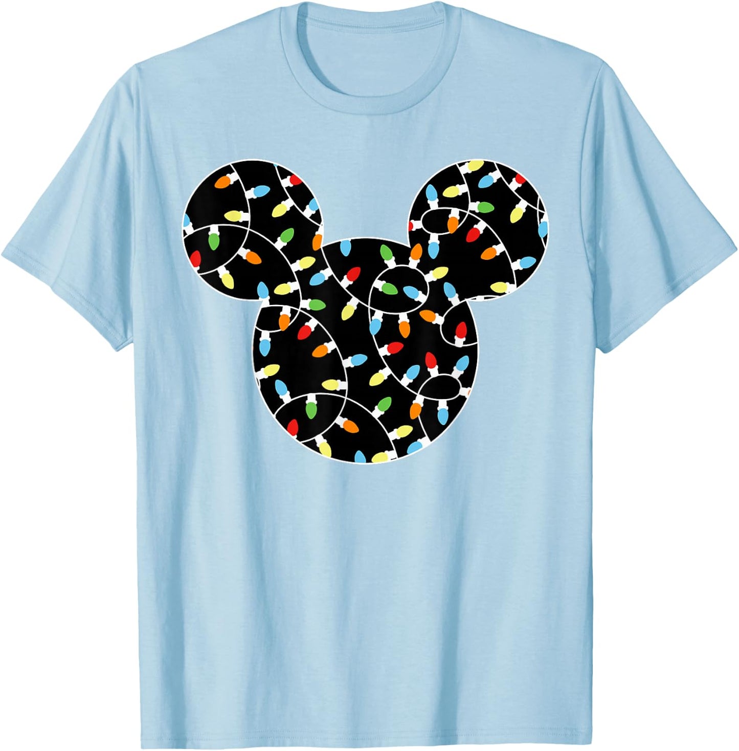 Disney - Mickey Holiday Lights T-Shirt - T-Shirt | Light Blue