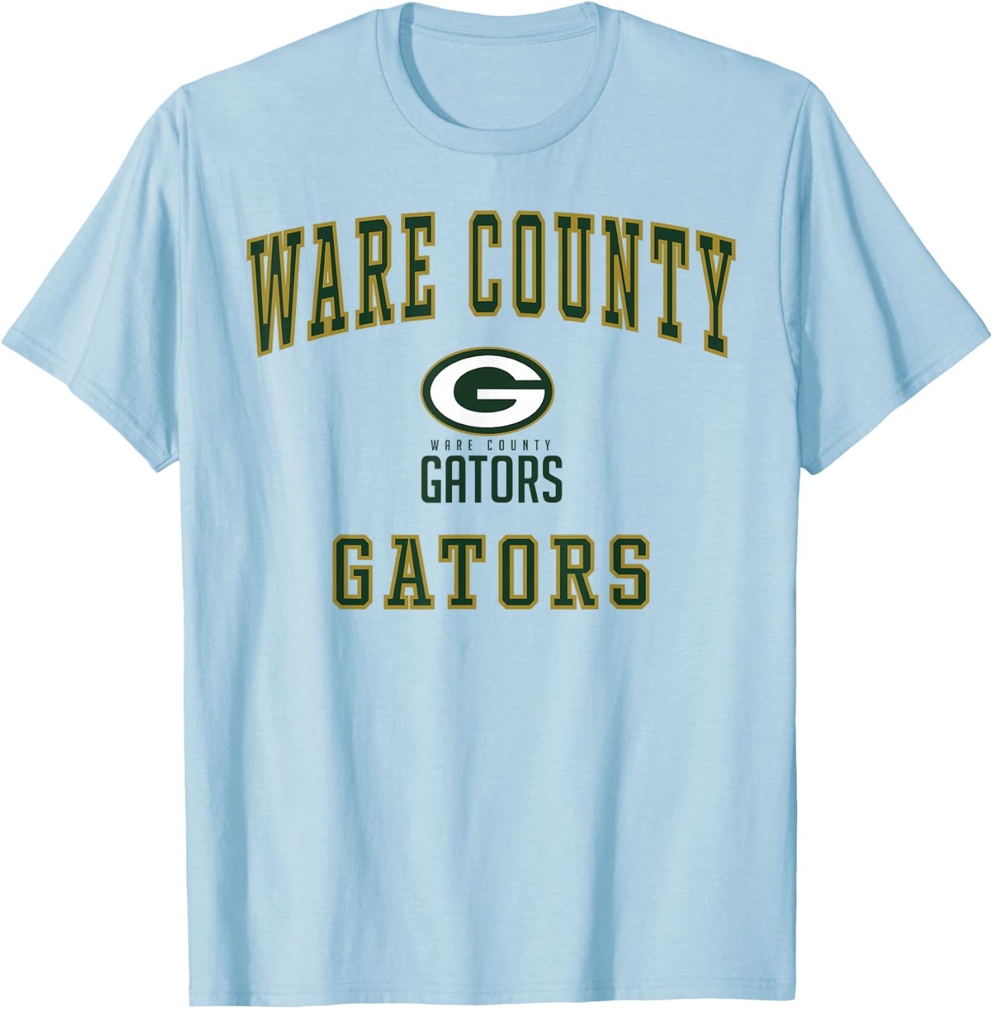 Ware County High School Gators C1 T-Shirt - T-Shirt | Light Blue