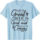 God Is Great Beer Is Good And People Are Crazy Drinking Gift T-Shirt - T-Shirt | Light Blue