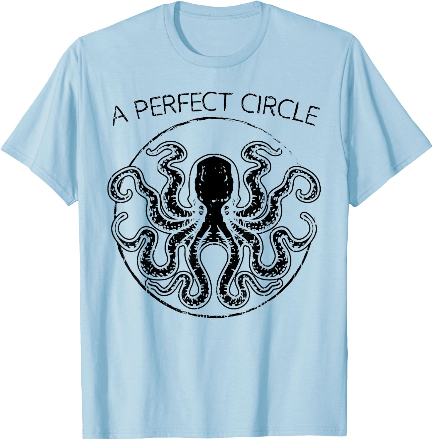 Perfect Circle Shirt Circular Octopi Math Teacher Pi Day T-Shirt - T-Shirt | Light Blue