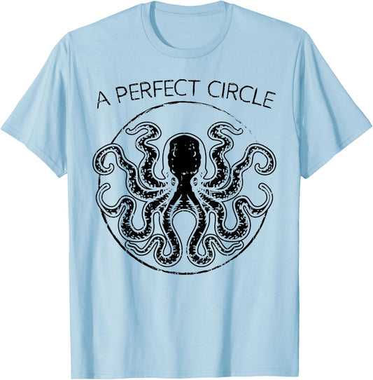Perfect Circle Shirt Circular Octopi Math Teacher Pi Day T-Shirt - T-Shirt | Light Blue
