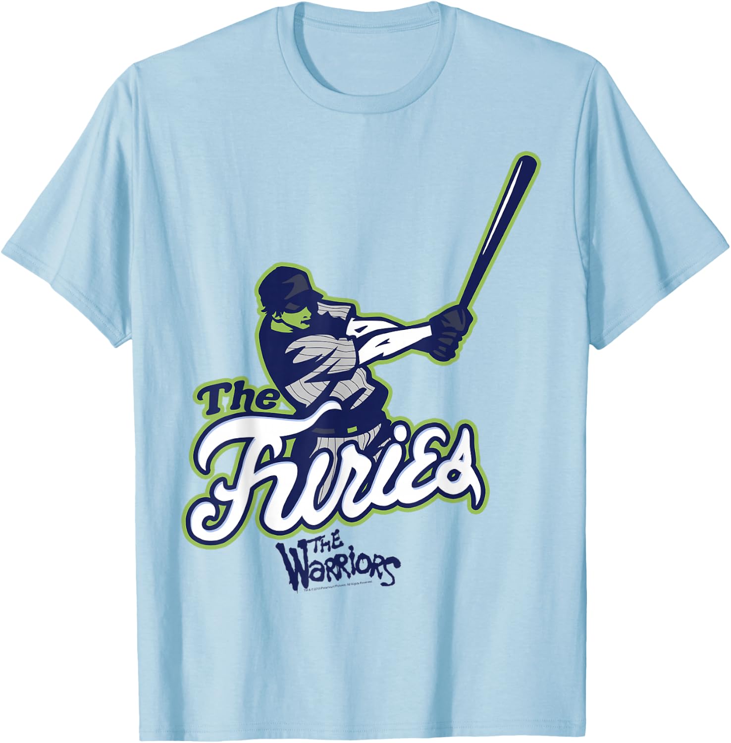 The Warriors The Furies Baseball Team Logo T-Shirt - T-Shirt | Light Blue