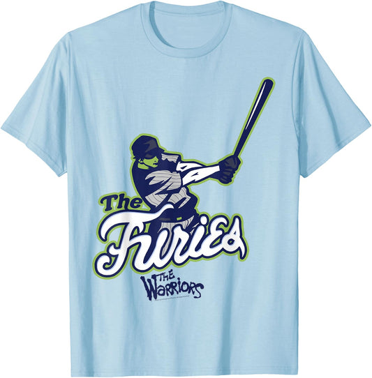 The Warriors The Furies Baseball Team Logo T-Shirt - T-Shirt | Light Blue