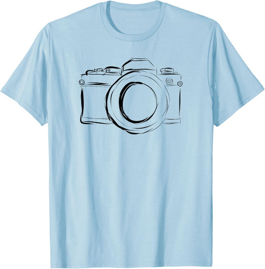 Vintage Camera , Photographer Gift T-Shirt - T-Shirt | Light Blue