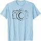 Vintage Camera , Photographer Gift T-Shirt - T-Shirt | Light Blue