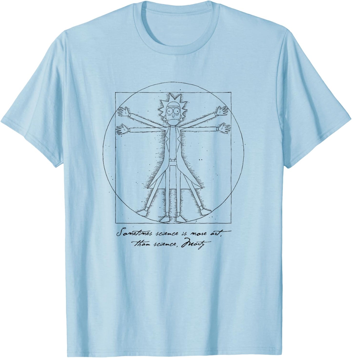 Rick and Morty More Art Than Science T-Shirt - T-Shirt | Light Blue