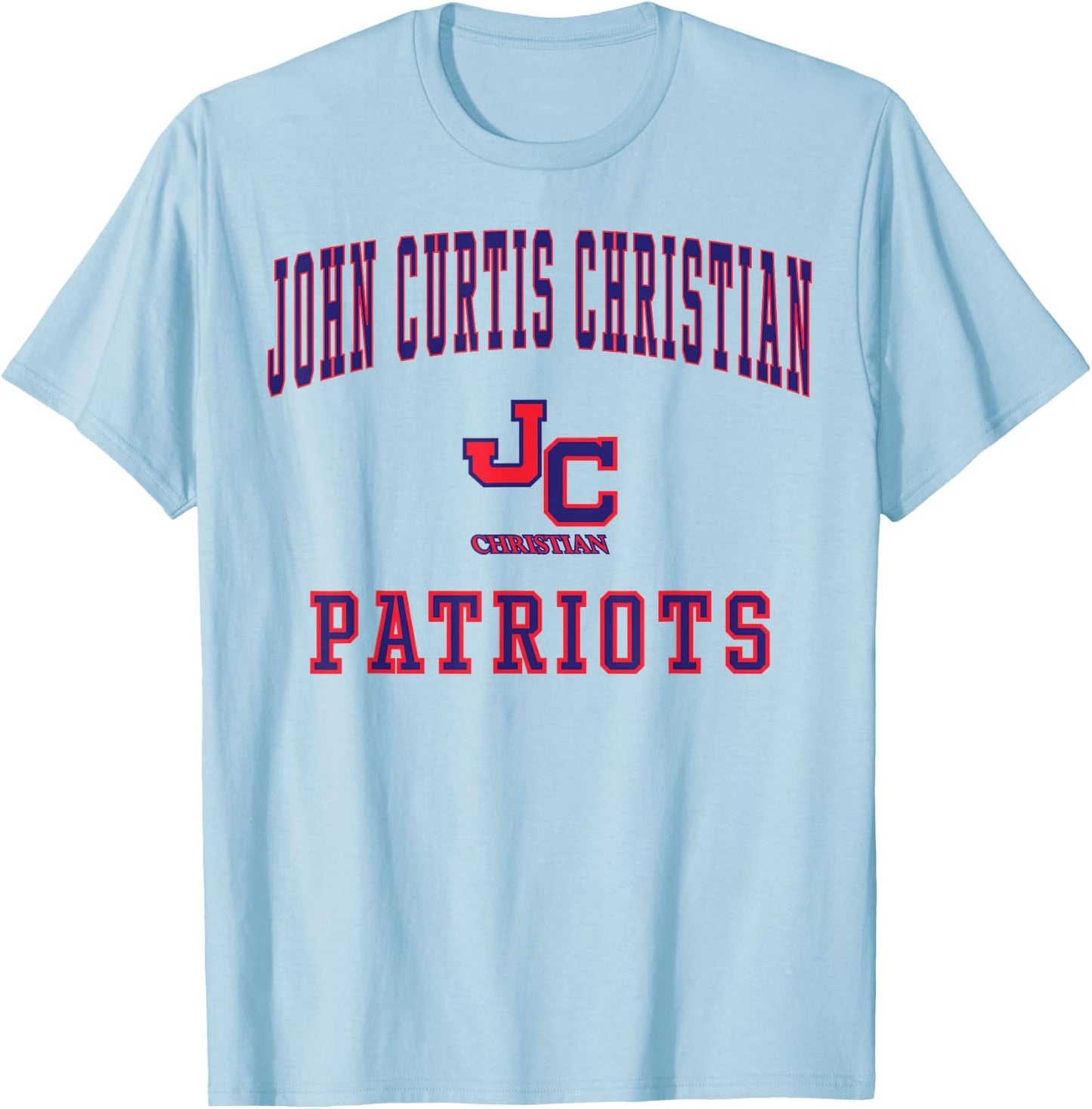 John Curtis Christian High School Patriots C1 T-Shirt - T-Shirt | Light Blue