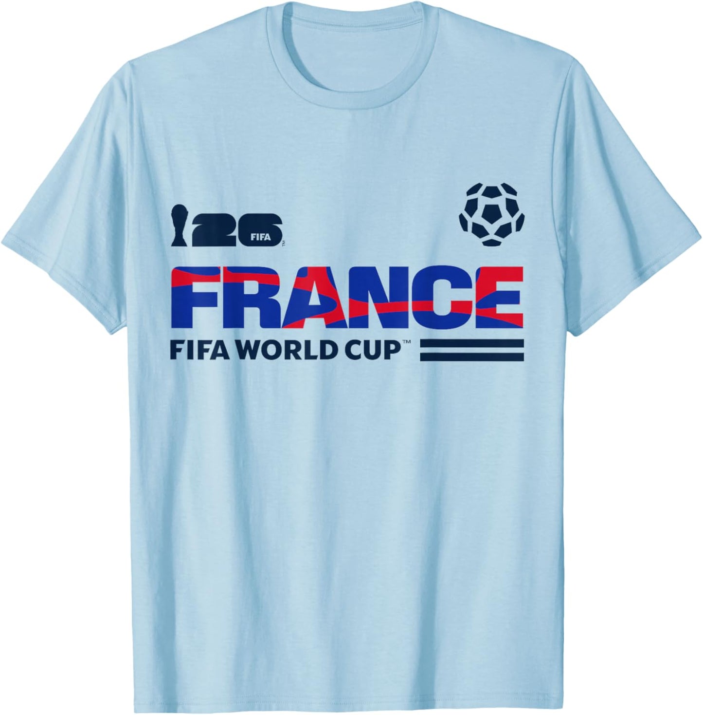 FIFA World CUP26 Qualifier France T-Shirt - T-Shirt | Light Blue