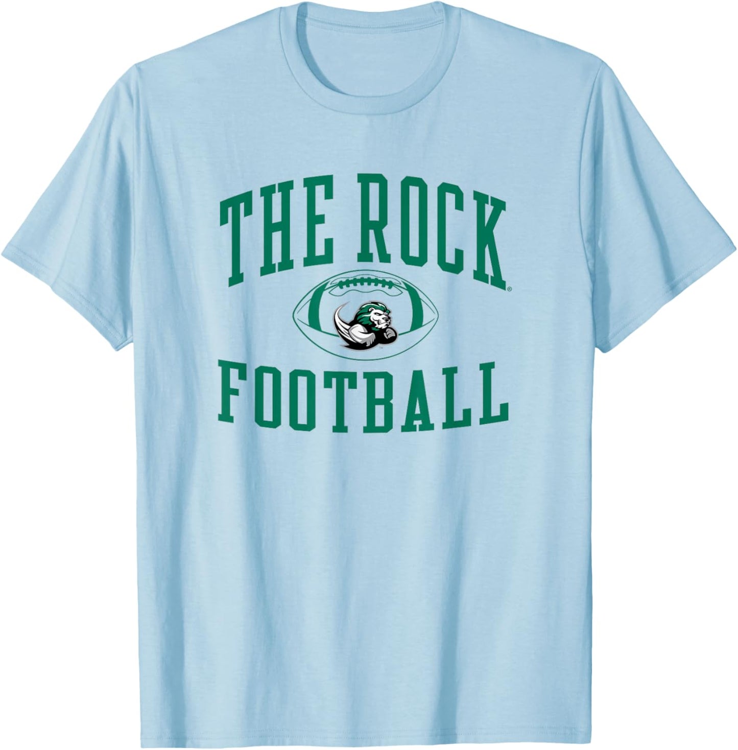 Slippery Rock The Rock Football Sack Gray T-Shirt - T-Shirt | Light Blue