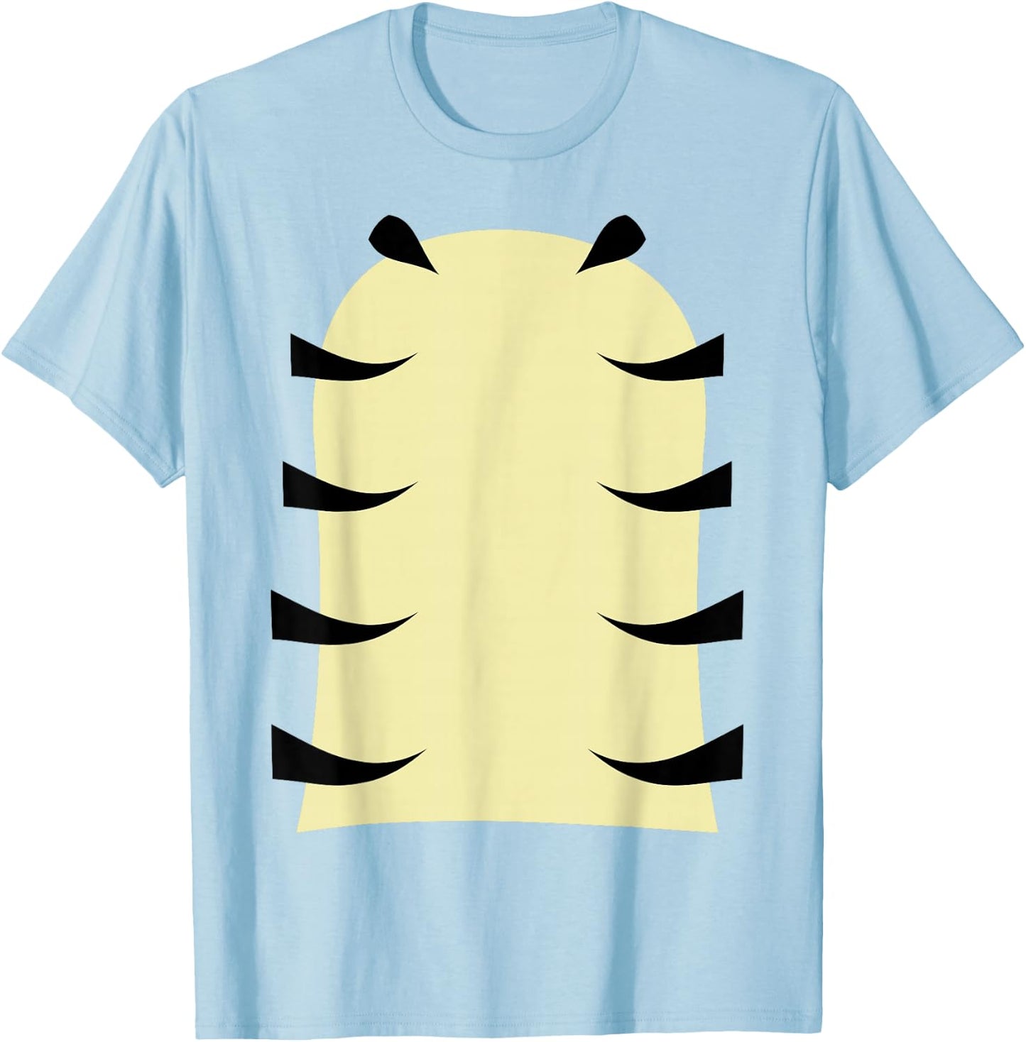 Funny Halloween Tiger Belly Tiger Costume Group Matching T-Shirt - T-Shirt | Light Blue