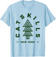 Catskills NY Camping Hiking Catskills Mountains Tree T-Shirt - T-Shirt | Light Blue