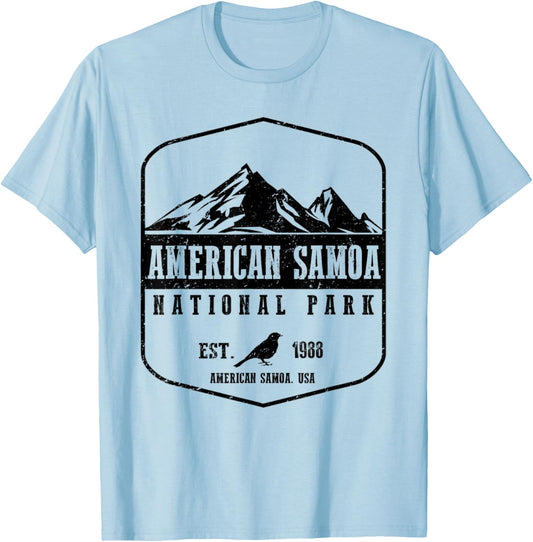 American Samoa National Park Hiking Wanderlust T-Shirt - T-Shirt | Light Blue