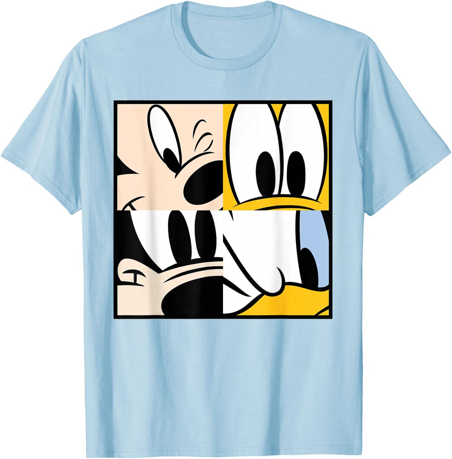 Disney - Mickey and Friends 4 Square T-Shirt - T-Shirt | Light Blue
