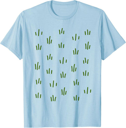 Grass Costume Funny Dad Lawn Mower Gardener Gardening Mowing T-Shirt - T-Shirt | Light Blue