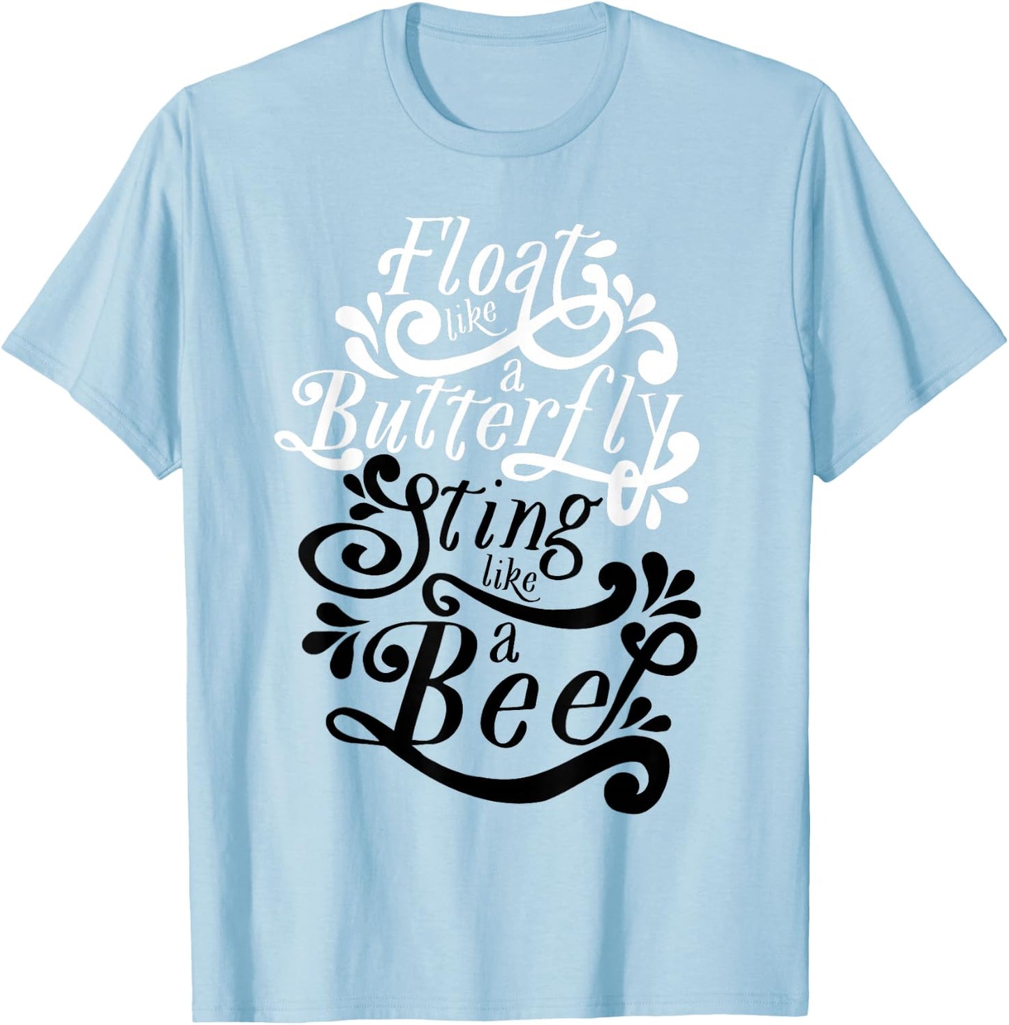 Muhammad Ali - Float Like A Butterfly T-Shirt - T-Shirt | Light Blue