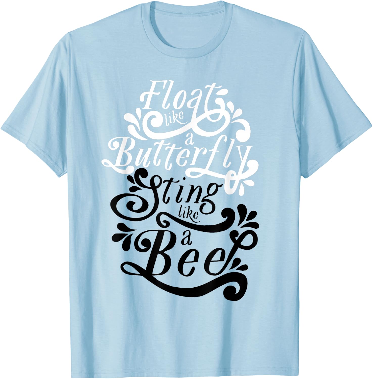 Muhammad Ali - Float Like A Butterfly T-Shirt - T-Shirt | Light Blue