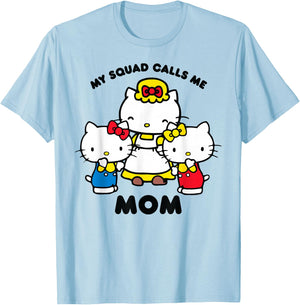 Hello Kitty Mom Squad T-Shirt - T-Shirt | Light Blue