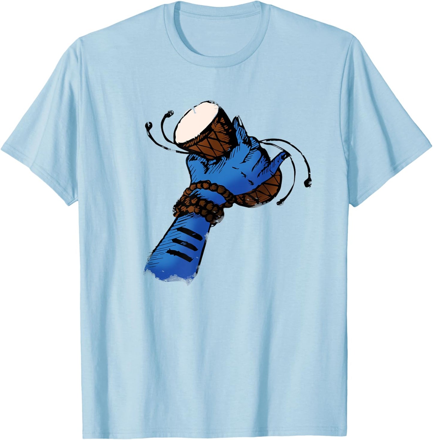 The DAMRU WALA Lord Shiva For Kids Women And Men T-Shirt - T-Shirt | Light Blue