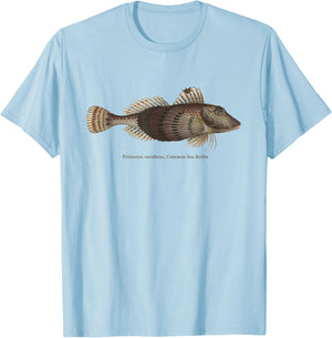 Common Sea Robin - Fish with fins like wings of a bird T-Shirt - T-Shirt | Light Blue