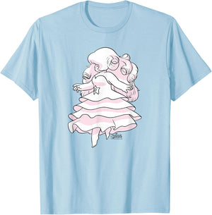 Steven Universe Rose Sketch T-Shirt - T-Shirt | Light Blue