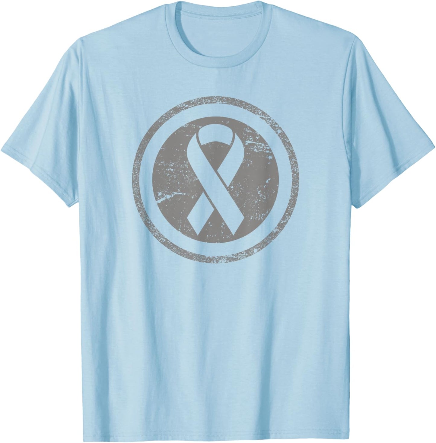 Vintage Childhood Cancer Awareness T-Shirt - T-Shirt | Light Blue