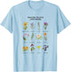 Healing Plants and Herbs Wild Flower Bohemian Garden T-Shirt - T-Shirt | Light Blue