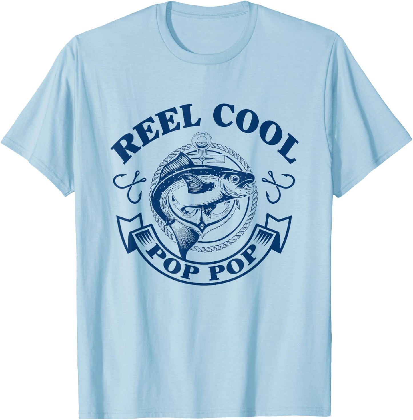 Reel Cool Pop Pop Shirt T-Shirt - T-Shirt | Light Blue