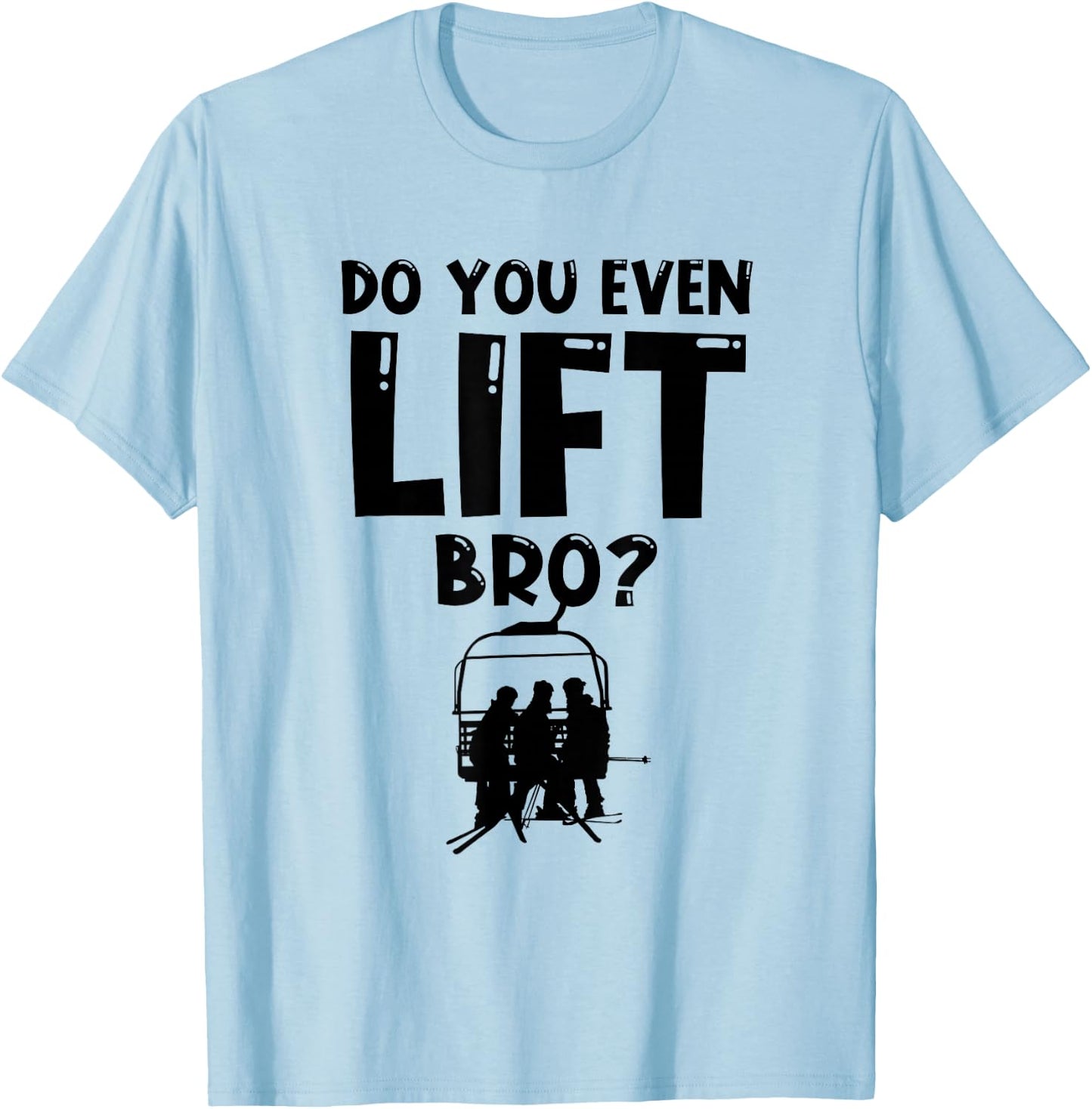 Skier Heartbeat Ski T-Shirt - T-Shirt | Light Blue
