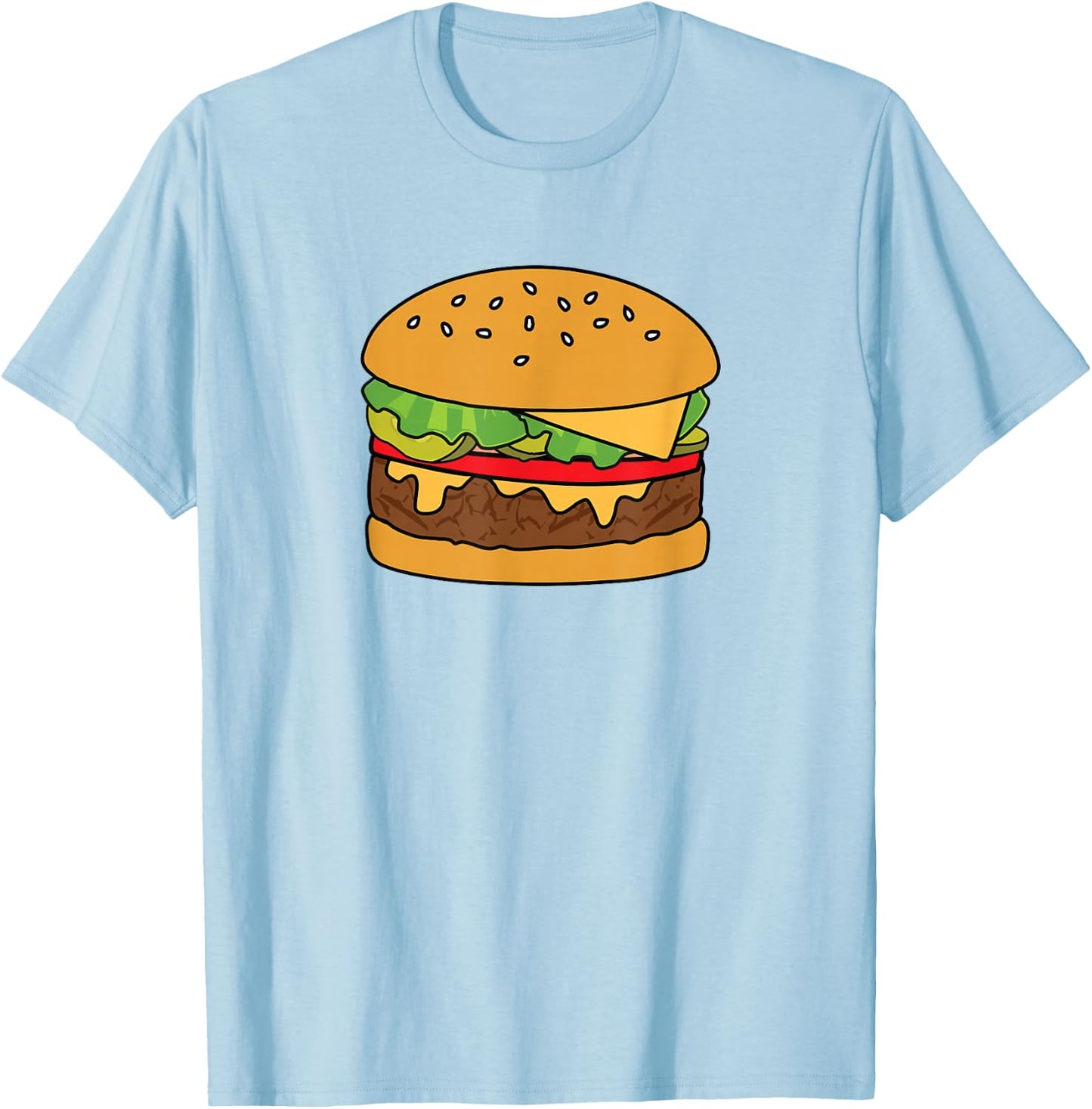 Cheeseburger Shirt T-Shirt - T-Shirt | Light Blue