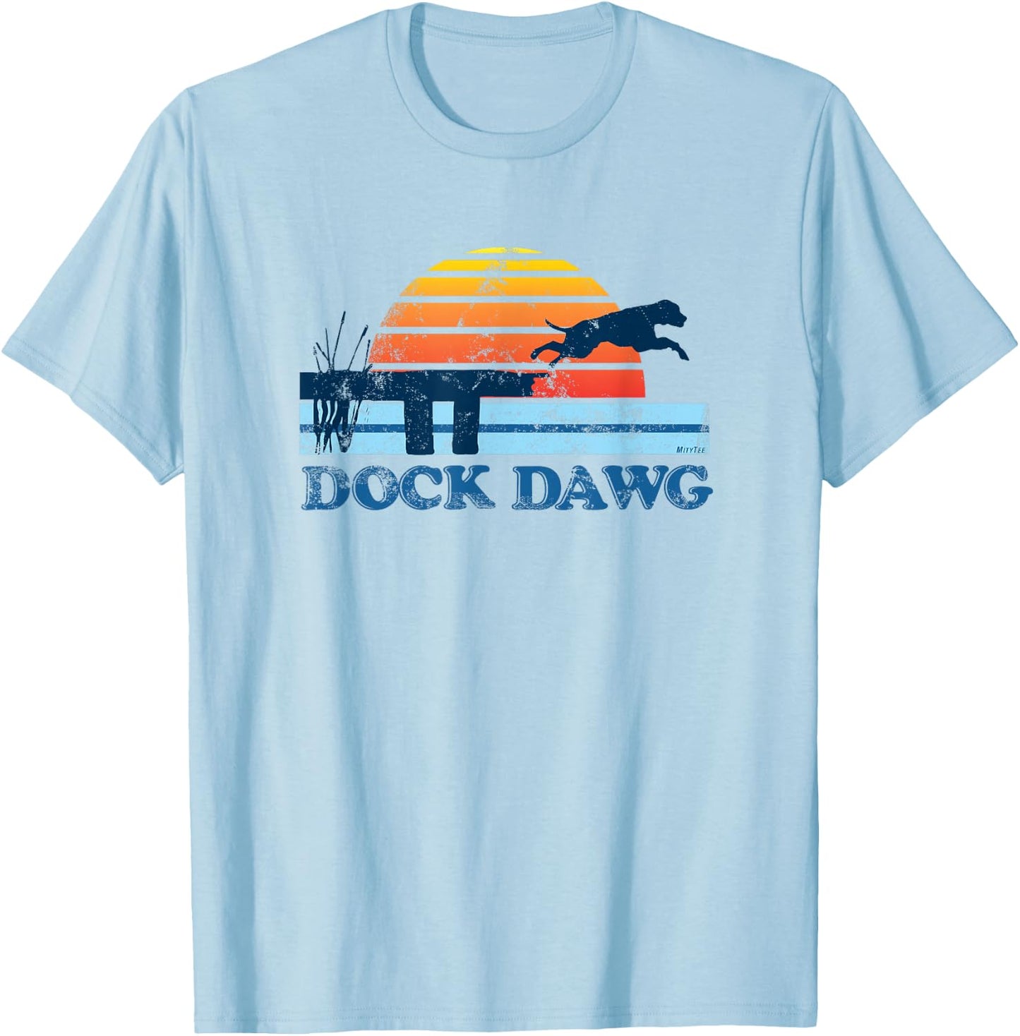 Dock Diving | Dock Jumping | Dock Dog | Dawg Shirt T-Shirt - T-Shirt | Light Blue