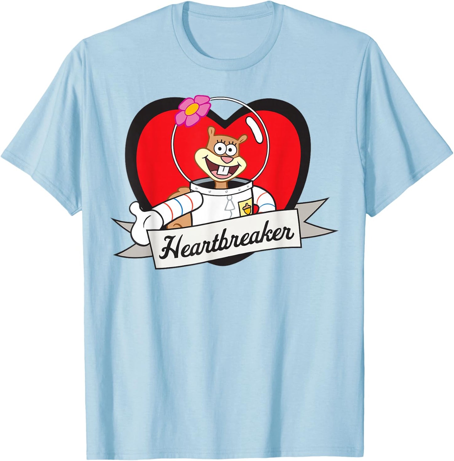Spongebob Squarepants - Sandy Heartbreaker T-Shirt - T-Shirt | Light Blue